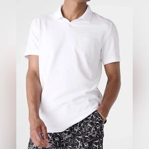KARL LAGERFELD PARIS • Johnny Collar Knight Pique Polo Shirt • Men’s